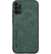 Шкіряний чохол Sheepskin з магнітом для Samsung Galaxy S20 Plus Green