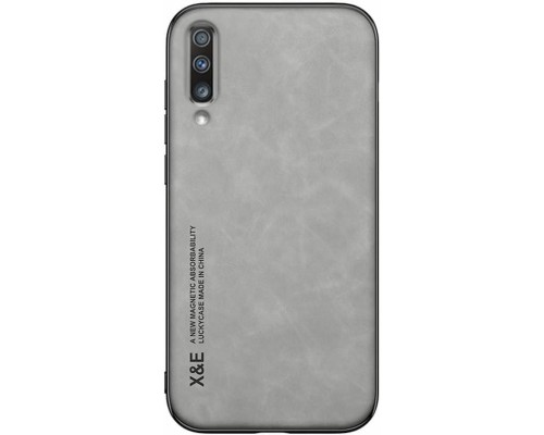 Шкіряний чохол Sheepskin з магнітом для Samsung Galaxy A70 Light gray Шкіряний чохол Sheepskin з магнітом для Samsung Galaxy A70 Light gray