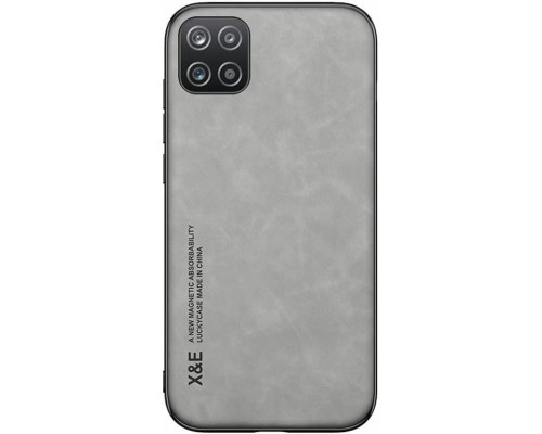 Шкіряний чохол Sheepskin з магнітом для Samsung Galaxy A22 5G Light gray Шкіряний чохол Sheepskin з магнітом для Samsung Galaxy A22 5G Light gray