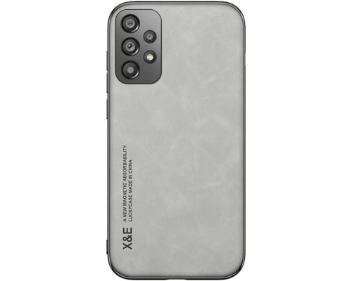 Шкіряний чохол Sheepskin з магнітом для Samsung Galaxy A13 4G Light gray Шкіряний чохол Sheepskin з магнітом для Samsung Galaxy A13 4G Light gray