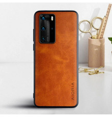 Шкіряний чохол AIORIA Vintage для Huawei P40 Pro orange