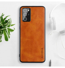 Шкіряний чохол AIORIA Vintage для Samsung Galaxy Note 20 Ultra orange