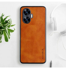 Шкіряний чохол AIORIA Vintage для Realme C55 orange