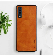 Шкіряний чохол AIORIA Vintage для Samsung Galaxy A70 orange