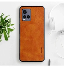Шкіряний чохол AIORIA Vintage для Vivo Y21 / Y21s / Y33s 4G orange