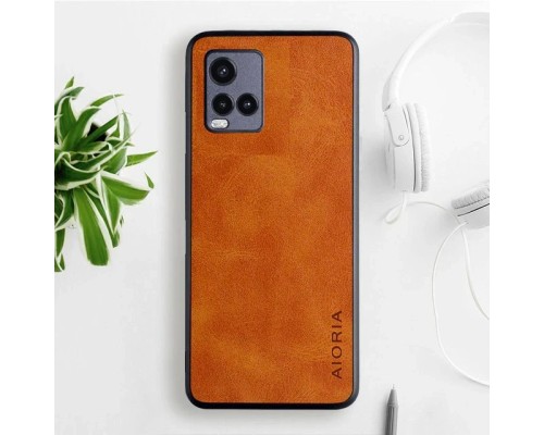 Шкіряний чохол AIORIA Vintage для Vivo Y21 / Y21s / Y33s 4G orange Шкіряний чохол AIORIA Vintage для Vivo Y21 / Y21s / Y33s 4G orange