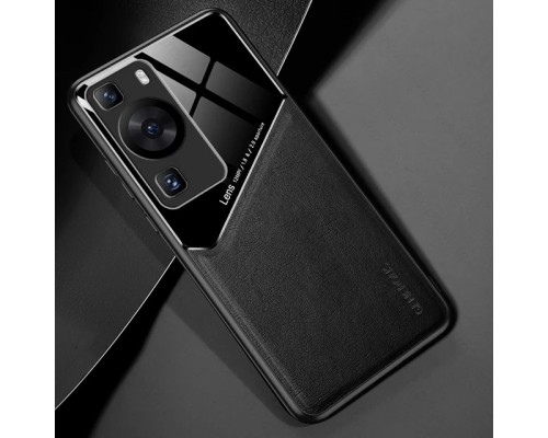 Бізнес чохол бампер GENEROUS для Huawei P60 Pro зі скла і штучної шкіри Бізнес чохол бампер GENEROUS для Huawei P60 Pro зі скла і штучної шкіри