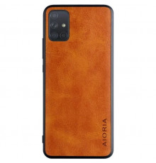 Шкіряний чохол AIORIA Vintage для Samsung Galaxy M31s orange