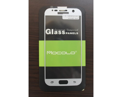 Захисне скло Samsung Galaxy S7 Full Cover Silver (Mocolo 0,33 мм) Захисне скло Samsung Galaxy S7 Full Cover Silver (Mocolo 0,33 мм)
