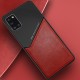 Бізнес чохол бампер GENEROUS для Samsung Galaxy A31 з скла і штучної шкіри