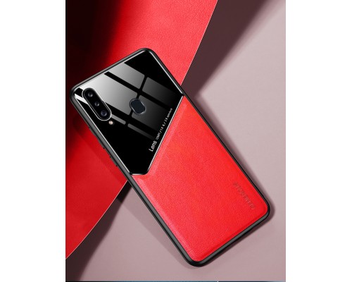 Бізнес чохол бампер GENEROUS для Samsung Galaxy A20s з скла і штучної шкіри Бізнес чохол бампер GENEROUS для Samsung Galaxy A20s з скла і штучної шкіри