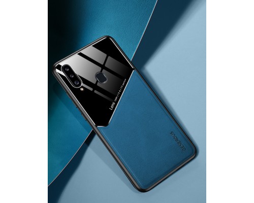 Бізнес чохол бампер GENEROUS для Samsung Galaxy A20s з скла і штучної шкіри Бізнес чохол бампер GENEROUS для Samsung Galaxy A20s з скла і штучної шкіри