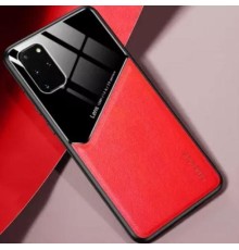 Бізнес чохол бампер GENEROUS для Samsung Galaxy S20 Ultra зі скла і штучної шкіри