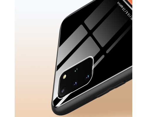 Бізнес чохол бампер GENEROUS для Samsung Galaxy S20 Ultra зі скла і штучної шкіри Бізнес чохол бампер GENEROUS для Samsung Galaxy S20 Ultra зі скла і штучної шкіри