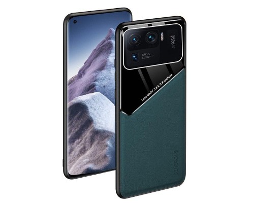 Бізнес чохол бампер GENEROUS для Xiaomi Mi 11 Ultra зі скла і штучної шкіри Бізнес чохол бампер GENEROUS для Xiaomi Mi 11 Ultra зі скла і штучної шкіри