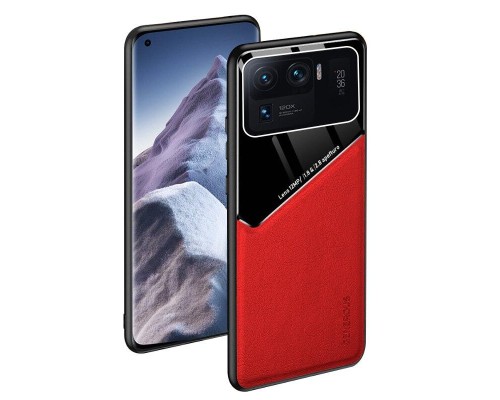 Бізнес чохол бампер GENEROUS для Xiaomi Mi 11 Ultra зі скла і штучної шкіри Бізнес чохол бампер GENEROUS для Xiaomi Mi 11 Ultra зі скла і штучної шкіри