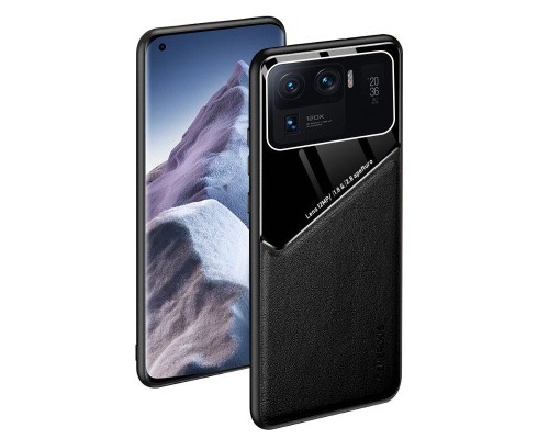 Бізнес чохол бампер GENEROUS для Xiaomi Mi 11 Ultra зі скла і штучної шкіри Бізнес чохол бампер GENEROUS для Xiaomi Mi 11 Ultra зі скла і штучної шкіри