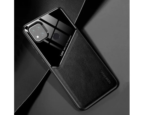 Бізнес чохол бампер GENEROUS для Xiaomi Redmi 9C з скла і штучної шкіри Бізнес чохол бампер GENEROUS для Xiaomi Redmi 9C з скла і штучної шкіри