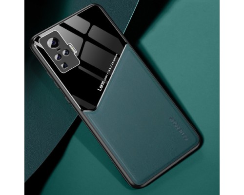 Бізнес чохол бампер GENEROUS для Vivo X50 Pro зі скла і штучної шкіри Бізнес чохол бампер GENEROUS для Vivo X50 Pro зі скла і штучної шкіри
