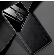 Бізнес чохол бампер GENEROUS для Oppo Reno2 з скла і штучної шкіри