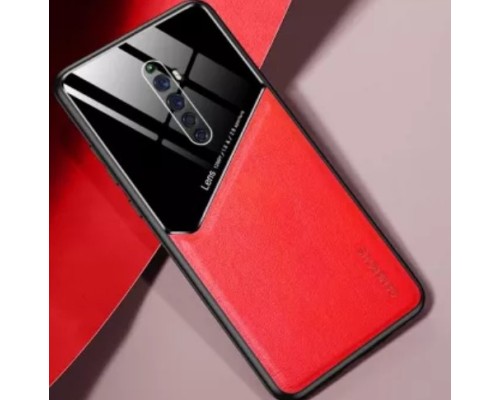 Бізнес чохол бампер GENEROUS для Oppo Reno2 з скла і штучної шкіри