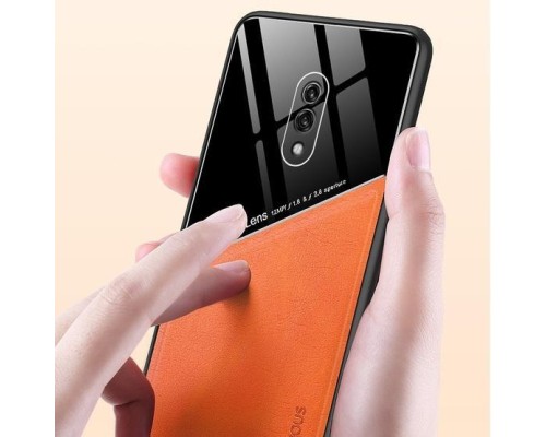 Бізнес чохол бампер GENEROUS для Realme X / Oppo K3 з скла і штучної шкіри