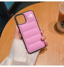 Чохол пуховик Puffer Case Apple Iphone 13 Pink