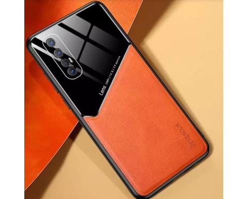 Бізнес чохол бампер GENEROUS для Realme X50 5G зі скла і штучної шкіри Бізнес чохол бампер GENEROUS для Realme X50 5G зі скла і штучної шкіри