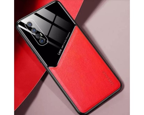 Бізнес чохол бампер GENEROUS для Realme X50 5G зі скла і штучної шкіри Бізнес чохол бампер GENEROUS для Realme X50 5G зі скла і штучної шкіри