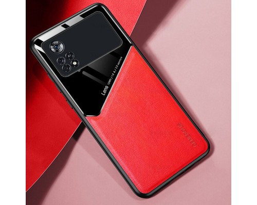 Бізнес чехол бампер GENEROUS для Xiaomi Poco M4 Pro 4G зі скла і штучної шкіри Бізнес чехол бампер GENEROUS для Xiaomi Poco M4 Pro 4G зі скла і штучної шкіри