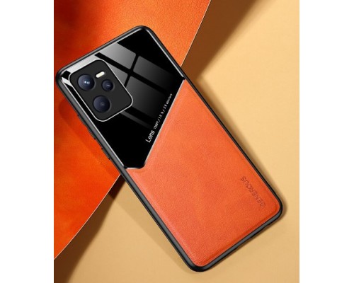 Бізнес чохол-бампер GENEROUS для Realme Narzo 50A Prime зі скла та штучної шкіри Бізнес чохол-бампер GENEROUS для Realme Narzo 50A Prime зі скла та штучної шкіри
