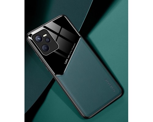 Бізнес чохол-бампер GENEROUS для Realme Narzo 50A Prime зі скла та штучної шкіри Бізнес чохол-бампер GENEROUS для Realme Narzo 50A Prime зі скла та штучної шкіри