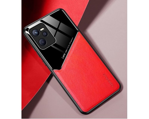 Бізнес чохол-бампер GENEROUS для Realme Narzo 50A Prime зі скла та штучної шкіри Бізнес чохол-бампер GENEROUS для Realme Narzo 50A Prime зі скла та штучної шкіри
