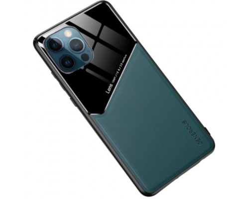 Бізнес чохол бампер GENEROUS для Apple iPhone 14 Pro зі скла та штучної шкіри Бізнес чохол бампер GENEROUS для Apple iPhone 14 Pro зі скла та штучної шкіри