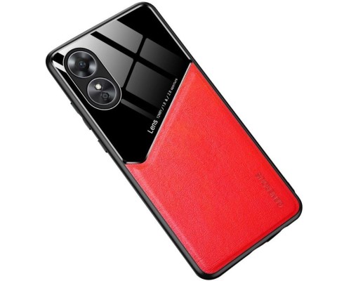 Бізнес чохол бампер GENEROUS для Oppo A17 зі скла і штучної шкіри Бізнес чохол бампер GENEROUS для Oppo A17 зі скла і штучної шкіри