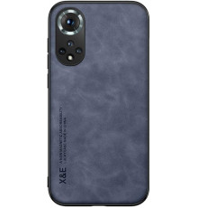 Шкіряний чохол Sheepskin з магнітом для Huawei Nova 9 / Honor 50 Blue