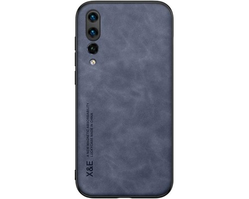 Шкіряний чохол Sheepskin з магнітом для Huawei P20 Blue Шкіряний чохол Sheepskin з магнітом для Huawei P20 Blue