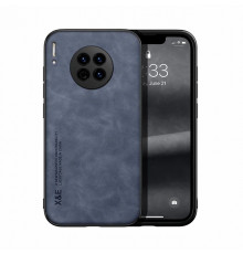 Шкіряний чохол Sheepskin з магнітом для Huawei Mate 30 Pro Blue