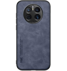 Шкіряний чохол Sheepskin з магнітом для Huawei Mate 50 Pro Blue