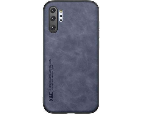 Шкіряний чохол Sheepskin з магнітом для Samsung Galaxy Note 10 Plus Blue Шкіряний чохол Sheepskin з магнітом для Samsung Galaxy Note 10 Plus Blue