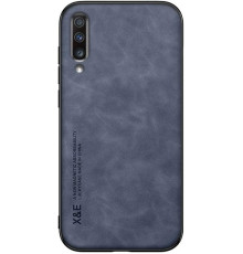 Шкіряний чохол Sheepskin з магнітом для Samsung Galaxy A70 Blue