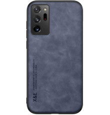 Шкіряний чохол Sheepskin з магнітом для Samsung Galaxy Note 20 Ultra Blue