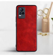 Шкіряний чохол AIORIA Vintage для Vivo V21e 4G red
