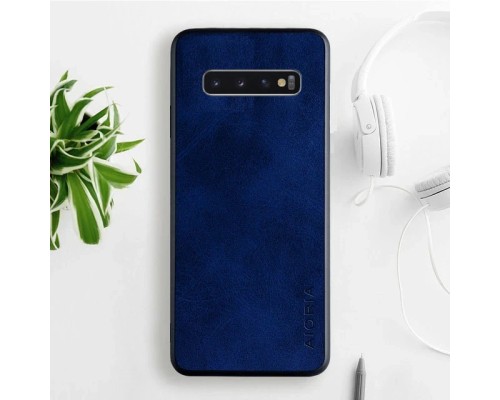 Шкіряний чохол AIORIA Vintage для Samsung Galaxy S10 Plus blue Шкіряний чохол AIORIA Vintage для Samsung Galaxy S10 Plus blue