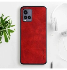 Шкіряний чохол AIORIA Vintage для Vivo Y21 / Y21s / Y33s 4G red