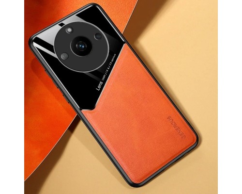 Бізнес чохол бампер GENEROUS для Realme 11 Pro зі скла і штучної шкіри Бізнес чохол бампер GENEROUS для Realme 11 Pro зі скла і штучної шкіри